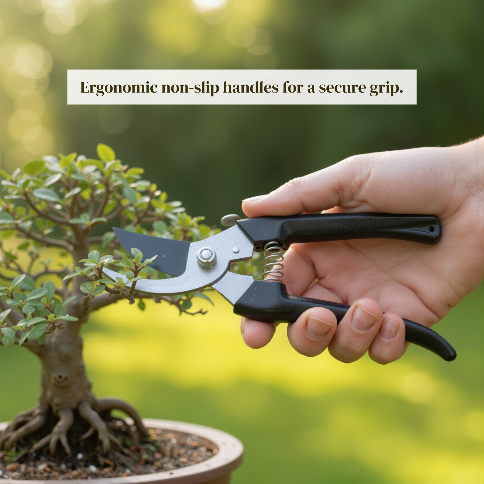 Precision Garden Secateurs – Sharp Steel Blade Pruning Shears