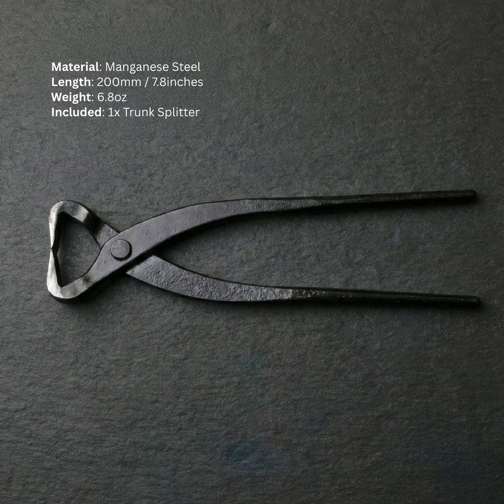 Bonsai Trunk Splitter – Manganese Steel Tool with V-Shaped Jaws