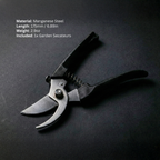 Precision Garden Secateurs – Sharp Steel Blade Pruning Shears
